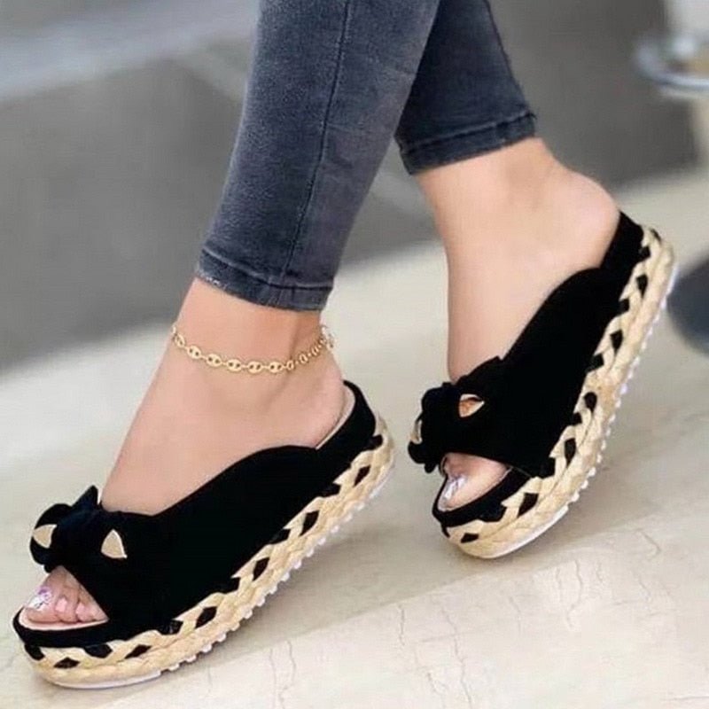 2021Women's Sandals New Design Gold Chain Closed Toe Slip On Mules Shoes Flat Heels Square Head Casual Slides Flip Flop