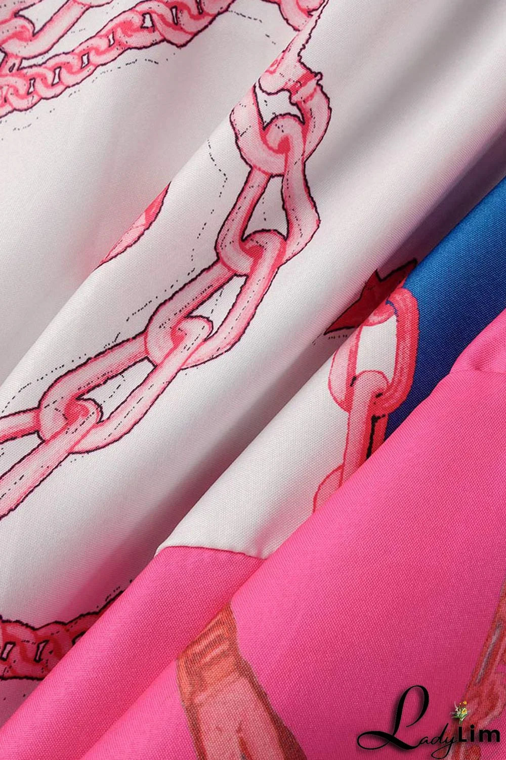 Gold Fashion Casual Print Patchwork V Neck A Line Dresses