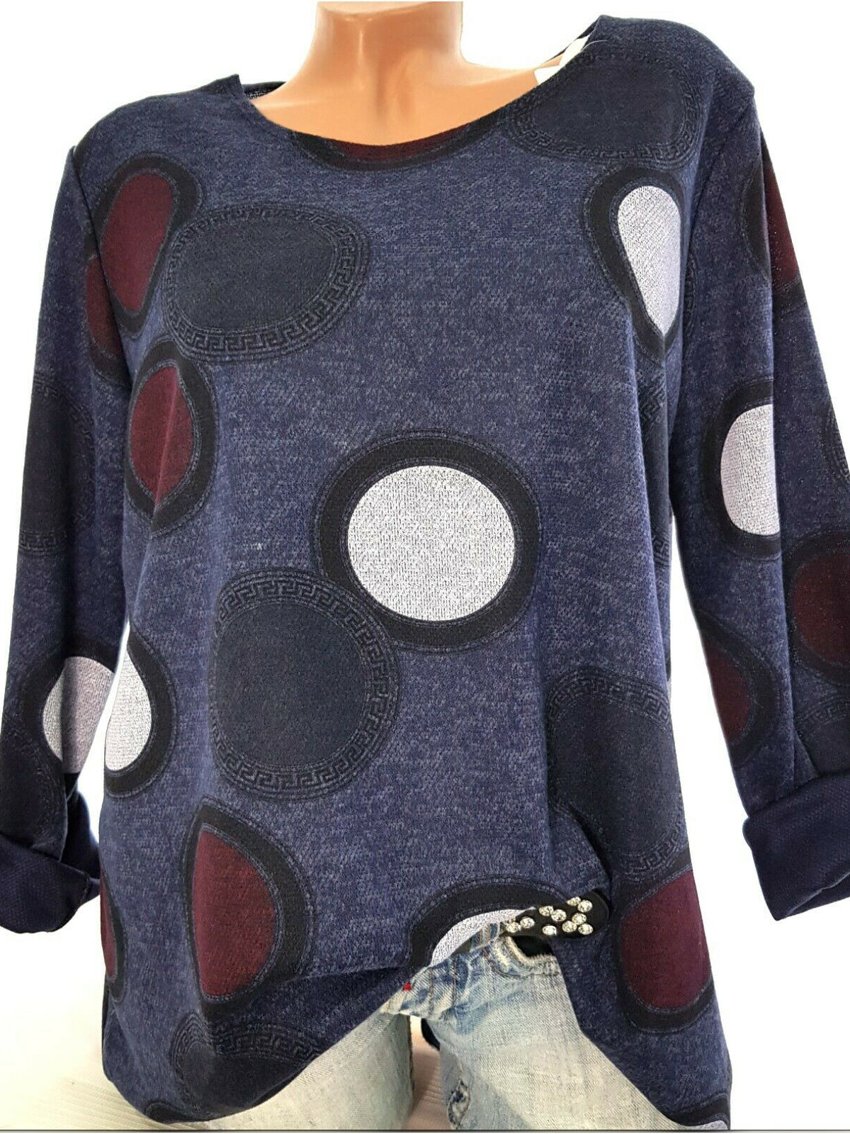 Women Half Sleeve V-neck Solid Color Dress