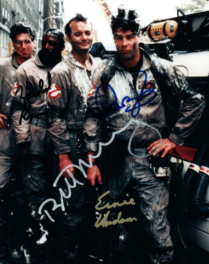 Bill Murray Aykroyd Ramis Hudson signed 8x10 Photo Poster painting Pic autographed Picture + COA