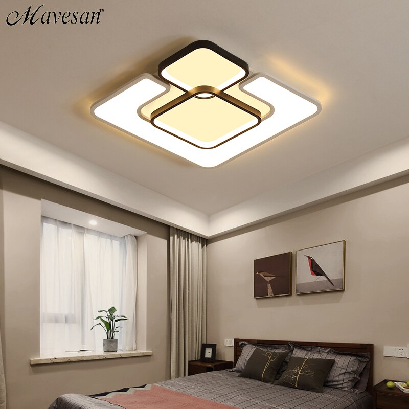 Modern LED Ceiling Lamp Fixture For Living Room Touch Remote Control Dimming For Dining Room Bedroom Lights fixture Iron Body