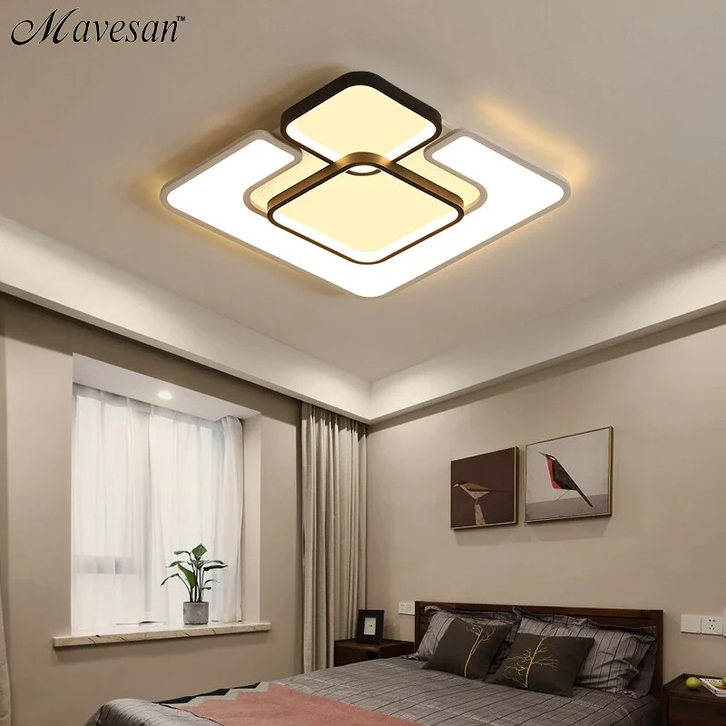 Modern LED Ceiling Lamp Fixture For Living Room Touch Remote Control Dimming For Dining Room Bedroom Lights fixture Iron Body