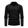 Men's Stylish Half-Zip Ribbed Sweater by Inlyline
