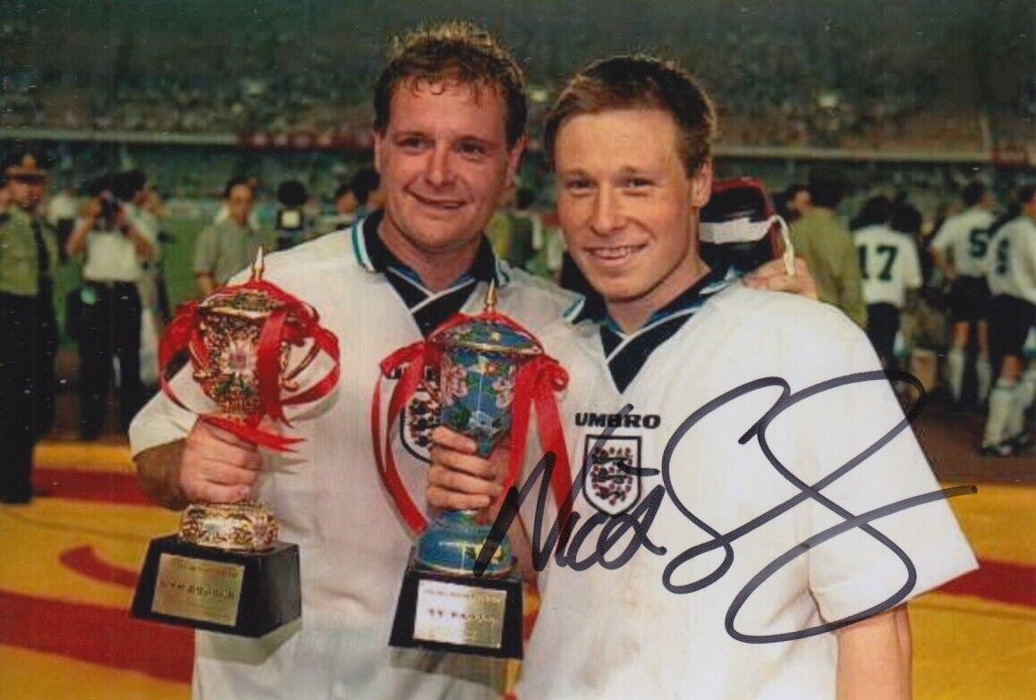 NICK BARMBY HAND SIGNED 6X4 Photo Poster painting ENGLAND FOOTBALL AUTOGRAPH 1