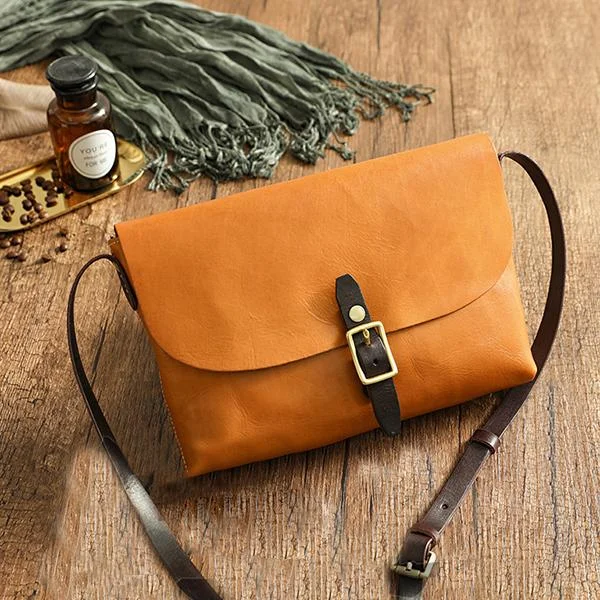 The First Layer Of Leather Handmade Handbags Retro Messenger Bag