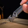 EDC iron ridge crowbar titanium alloy bottle opener multifunctional portable play emergency decompression toy equipment