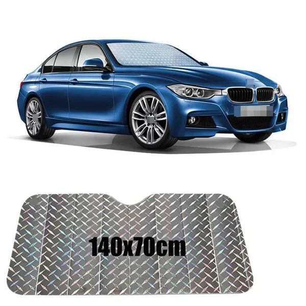 130x60 130x70cm UV Protection Curtain Car Film Visor Front Windshield Sunshade Cover Sun Shade