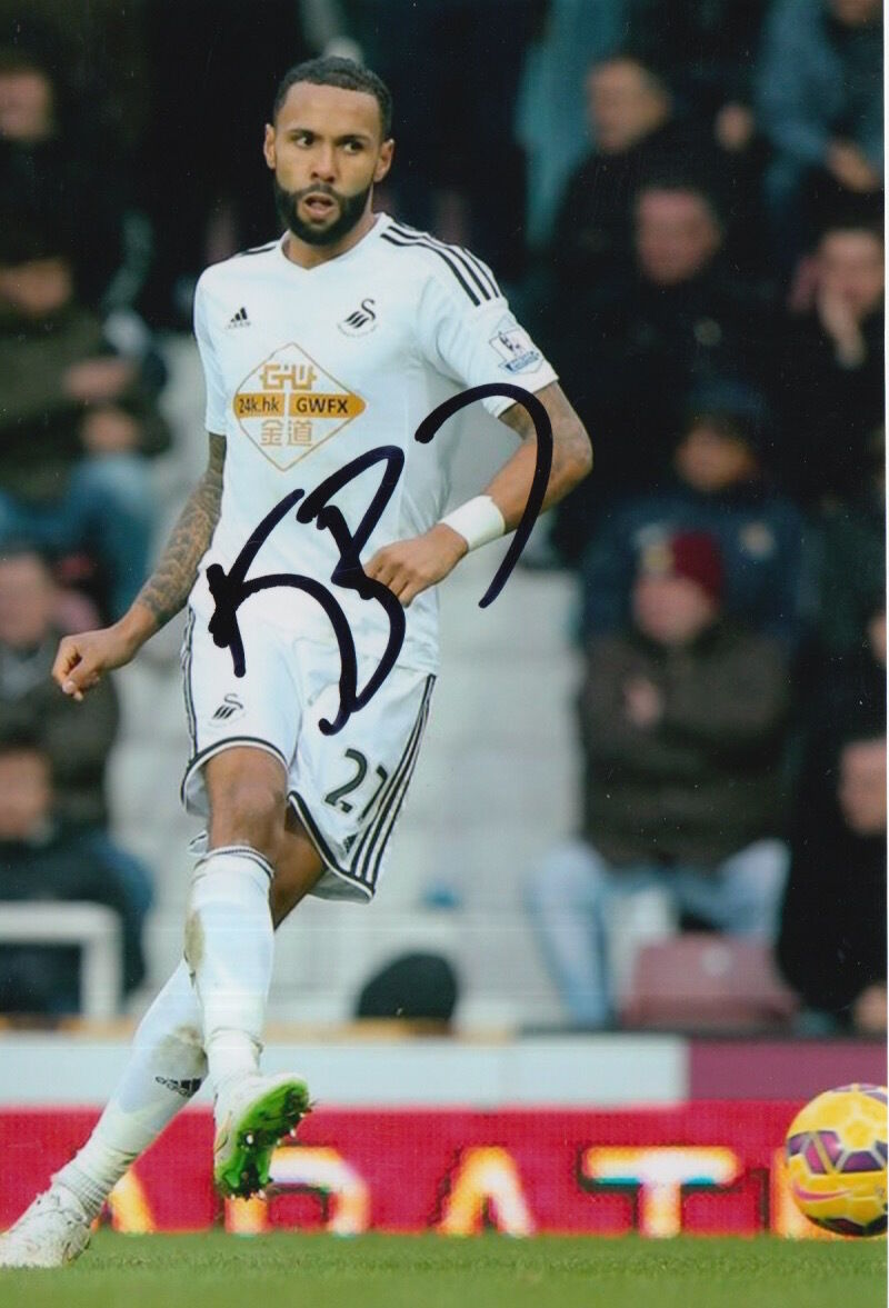 SWANSEA CITY HAND SIGNED KYLE BARTLEY 6X4 Photo Poster painting 1.