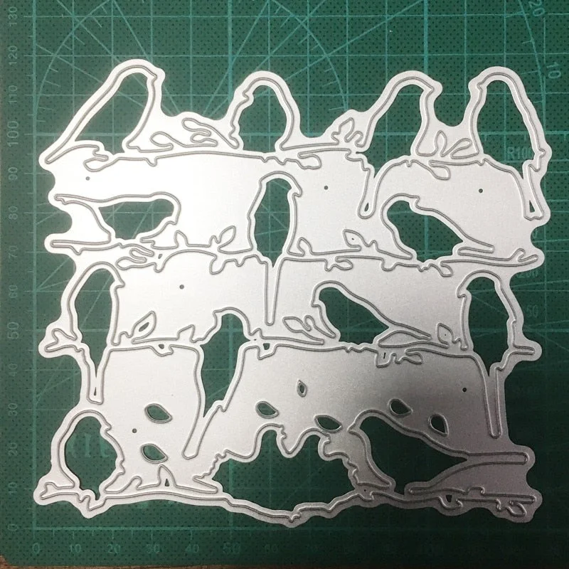 Birds On Branch Strip Metal Cutting Dies For 2020 New Stencils Dies Diy Scrapbooking Dies Embossing Paper Card Making Craft Dies