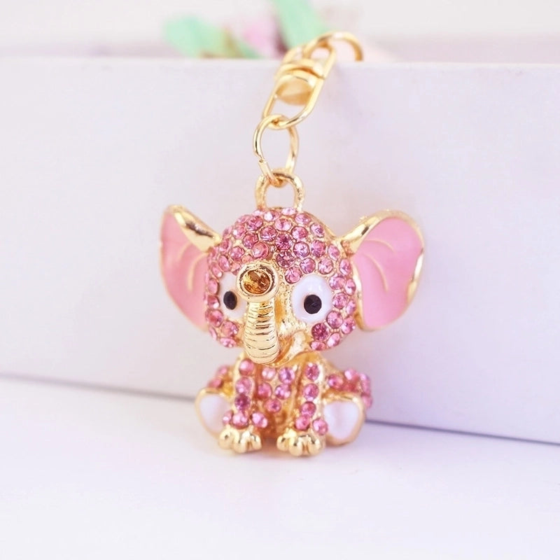 Cute Elephant Alloy Women’s Keychain