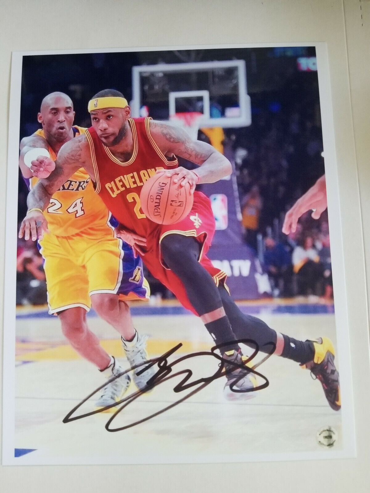 Lebron James Signed 8x10 Photo Poster painting RP -  Shipping!! NBA - Kobe