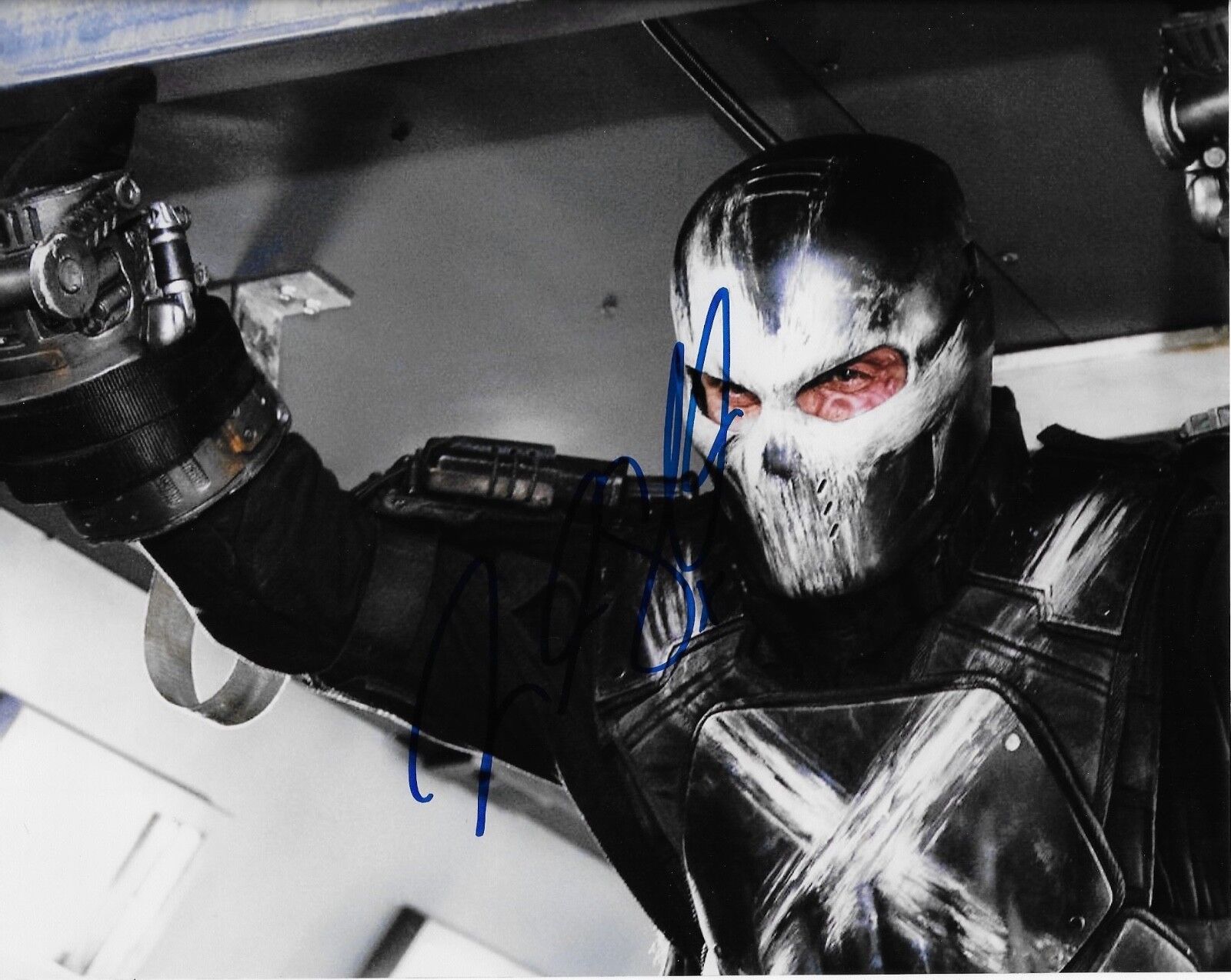 FRANK GRILLO 'CAPTAIN AMERICA' CROSSBONES BROCK SIGNED 8X10 PICTURE *COA 1