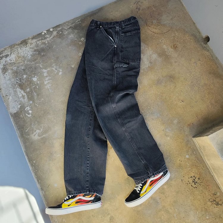 Men's Washed Ripped Casual Pants