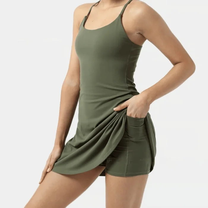 🔥Plush Backless Active Dress