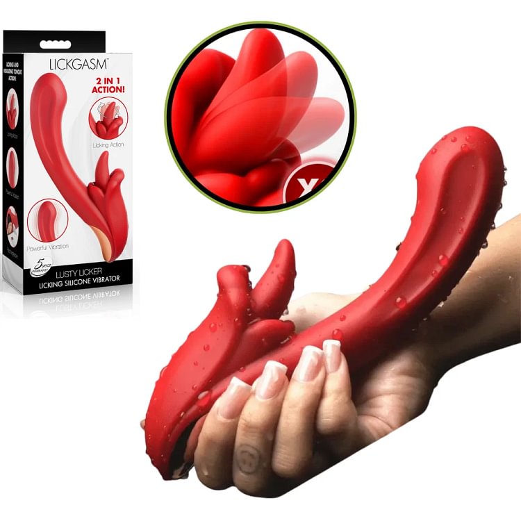 pornhint Pornhint Rechargeable Silicone Oral Sex Vibrator Dual Stimulation Licking Rabbit Vibrator Vibrator