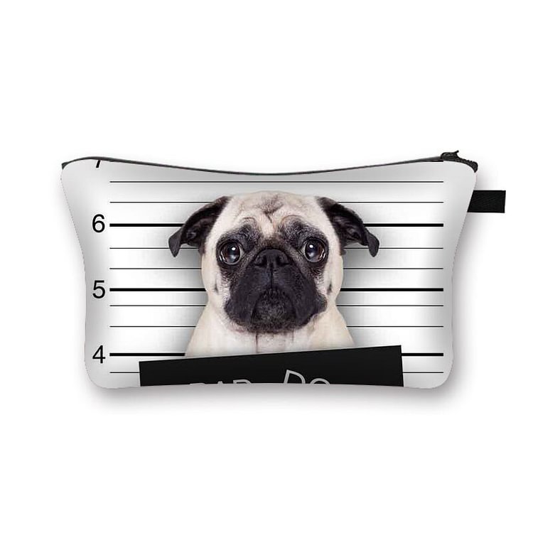 Dog Printed makeup bag