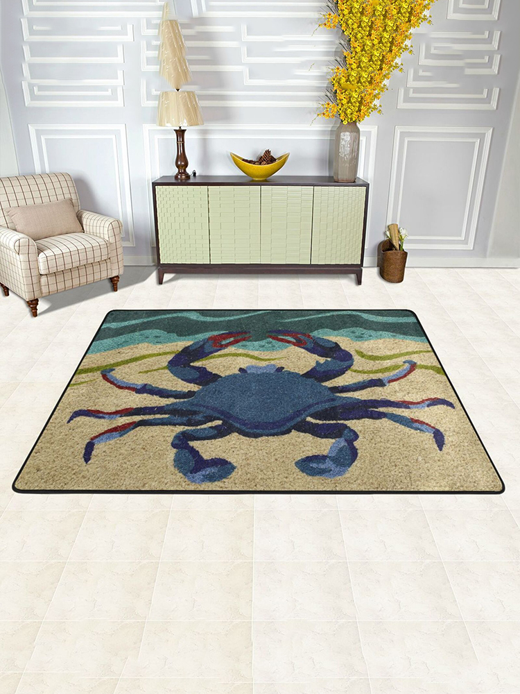 Comstylish Crab Flannel Anti-Slip Floor Mat
