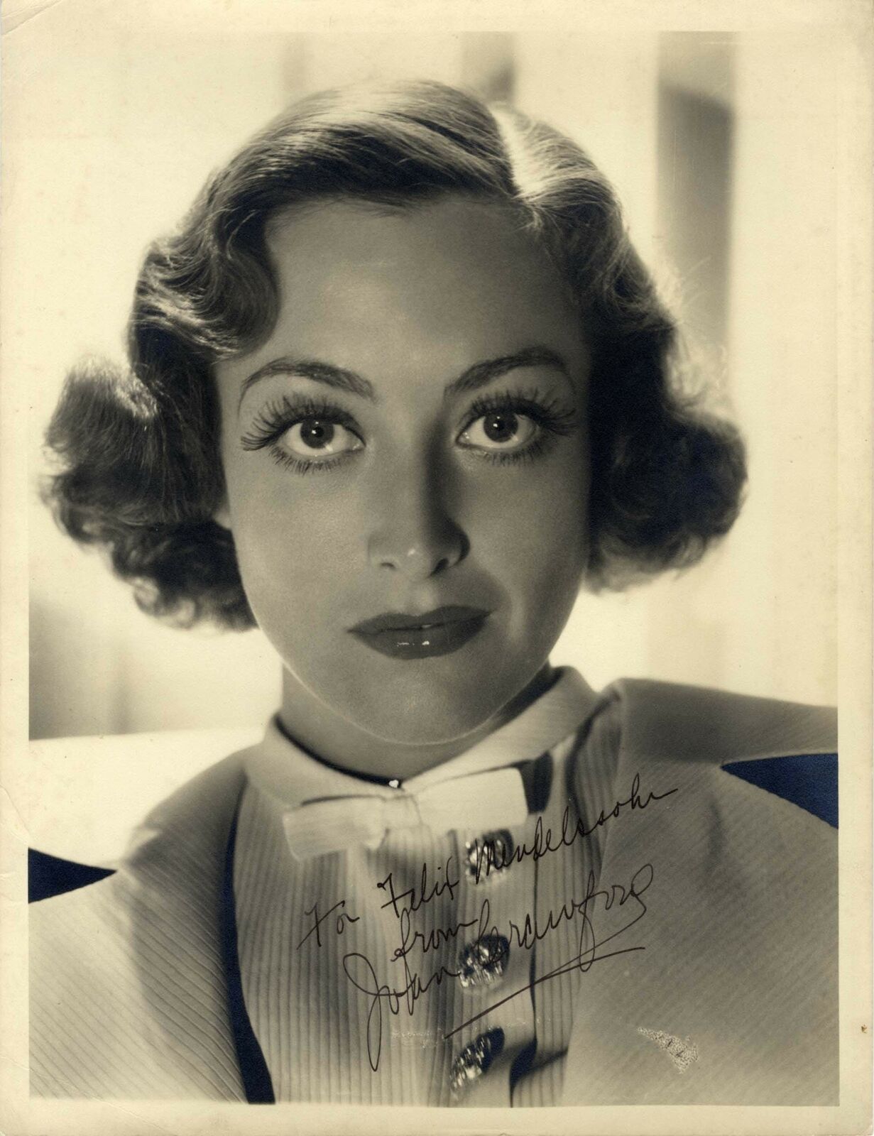 Joan Crawford (+) OSCAR autograph, signed OVERSIZED vintage Photo Poster painting