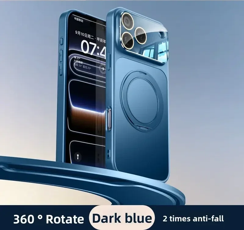 Compatible with Apple iPhone 17 Pro Max phone case, new lens full-coverage drop protection, 17 Pro magnetic protective case, 17pm with stand, PR0 premium matte finish.