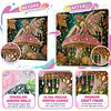 Mushroom Butterfly Girl Framed Special Shape Diamond Painting Kit 25x25cm