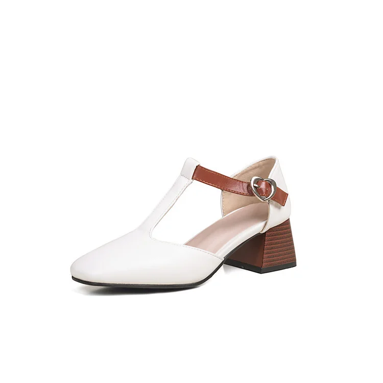 Tanguoant Tanguoant Belt With Flat Head With Large Size Women's Shoes Summer Hollow Sandals A-01