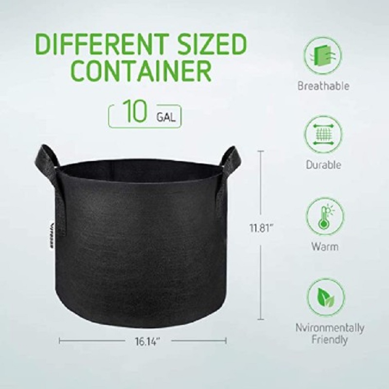 

Non-woven plant fabric flower pot with handle, 501 Original