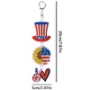 DIY Independence Day Diamond Painting Double-Sided Keychain