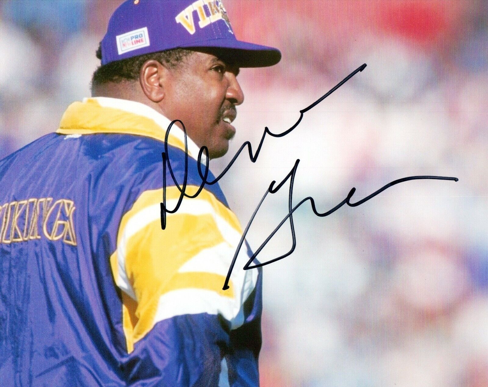 Dennis Green Minnesota Vikings Coach Signed 8x10 Autographed Photo Poster painting COA 2