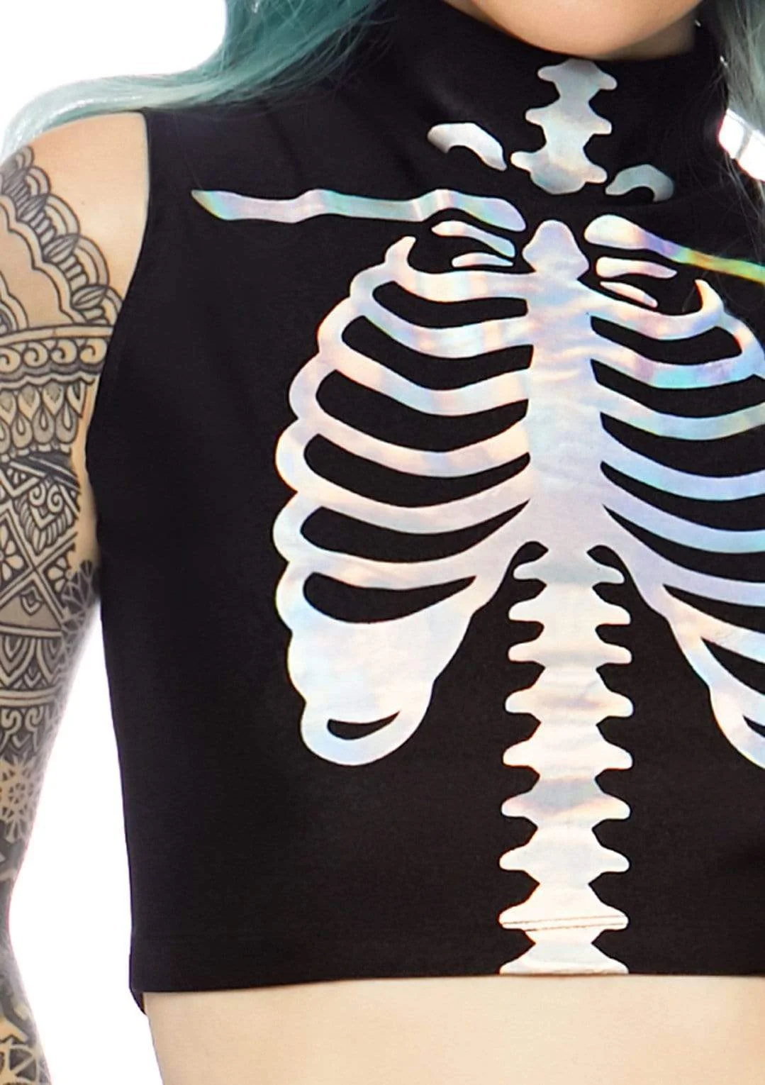 Holographic Skeleton Costume