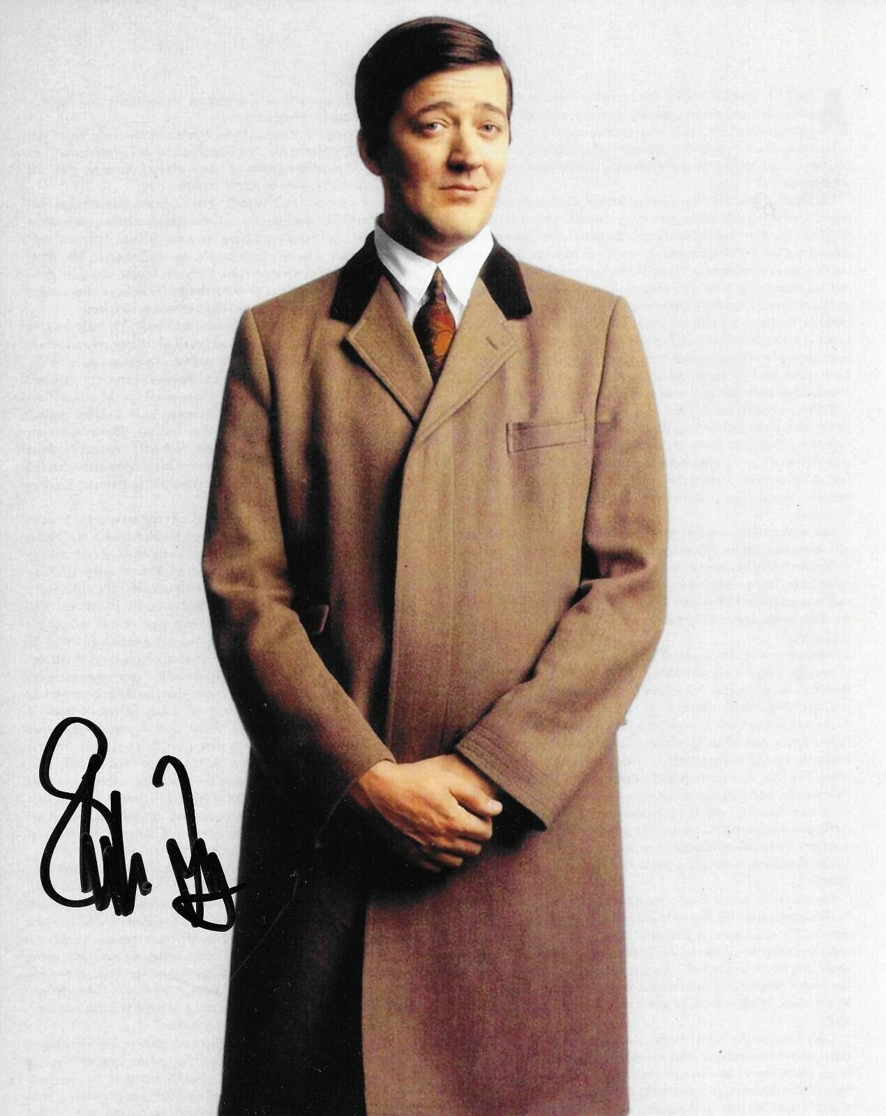 Stephen Fry autograph - signed Photo Poster painting - QI - The Hobbit