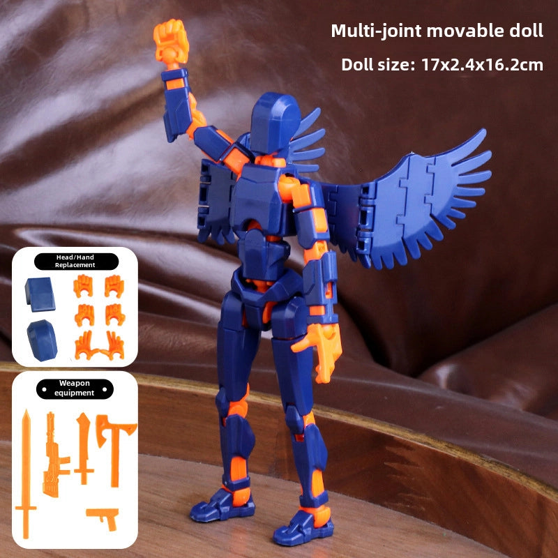 Lucky Doll 13 Joint Movable 3D Printing Doll Toy 3rd Generation Dummy Doll DIY Whole Body Decompression Artifact