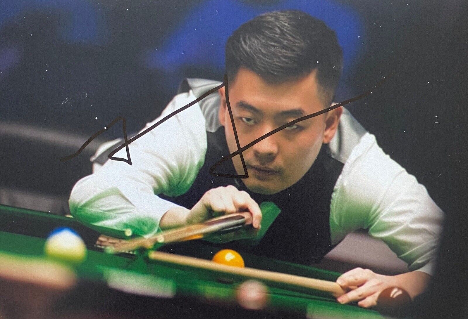 Tian Pengfei Genuine Hand Signed 6X4 Photo Poster painting - Snooker 3