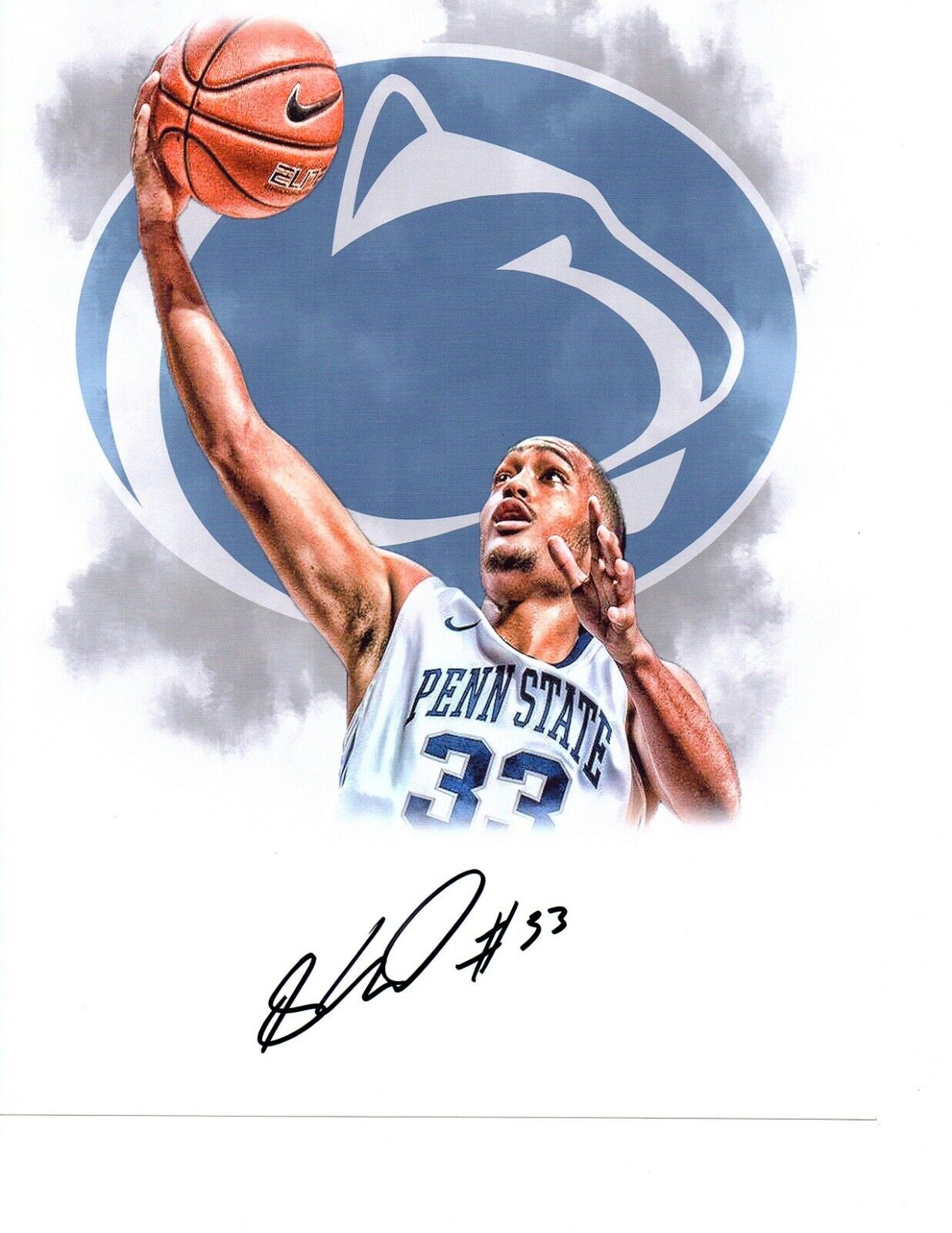 Shep Garner Penn State Nittany Lions basketball Signed Photo Poster painting 8x10 Autograph PSU@