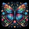 Diamond Painting-DIY Full Round Drill Butterfly(40*40CM)