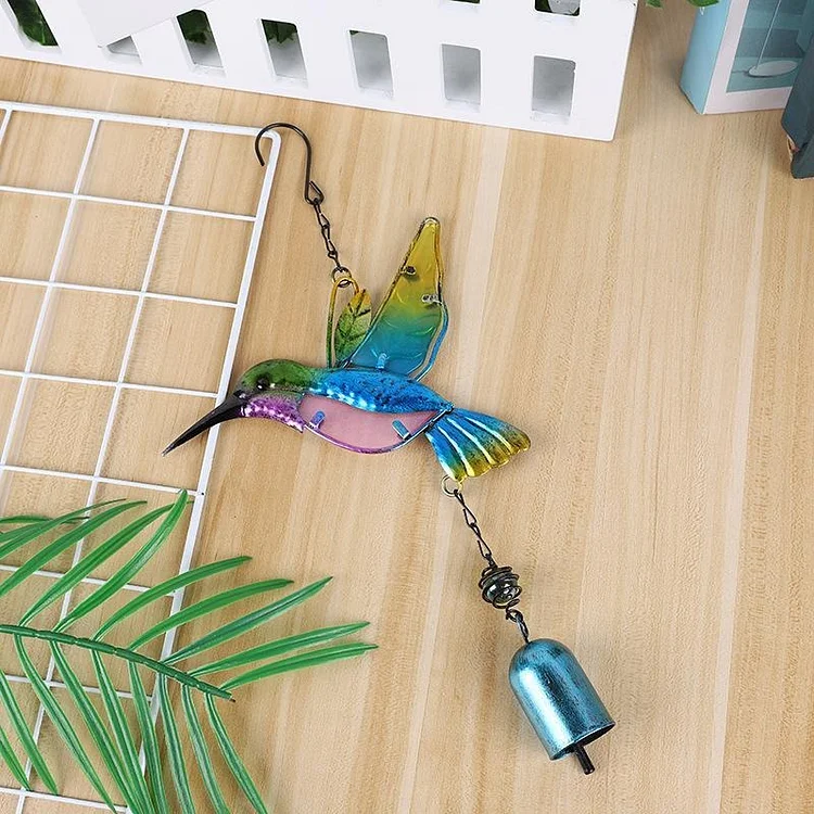 Metal Hummingbird Wind Chimes