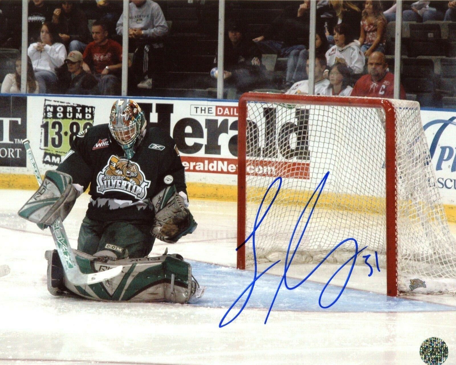 Leland Irving Everett Silvertips Autographed 8x10 Photo Poster painting CFS COA