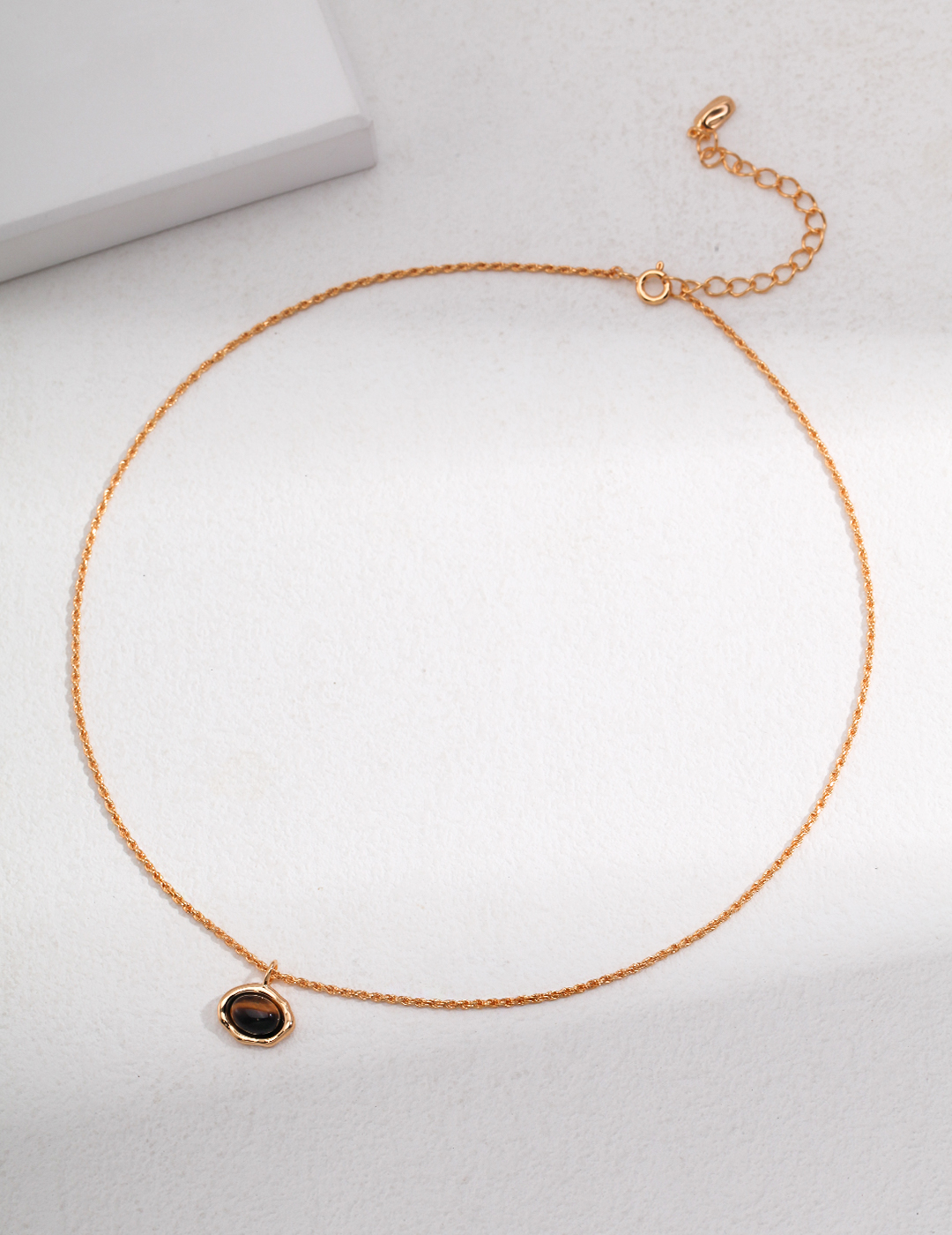 Tiger Eye / Malachite Pendant Necklace
