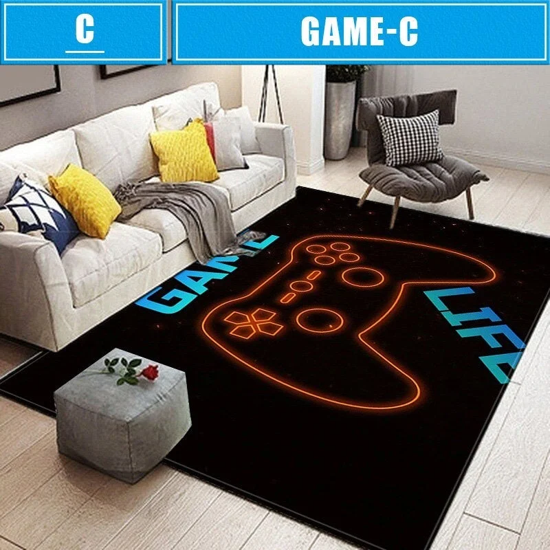 Home Balcony Rug Kid Carpet Game Controller Printed Carpets for Living Room Bedroom Floor Mat Alfombras Grandes Mat  Outdoor Rug 1227-1