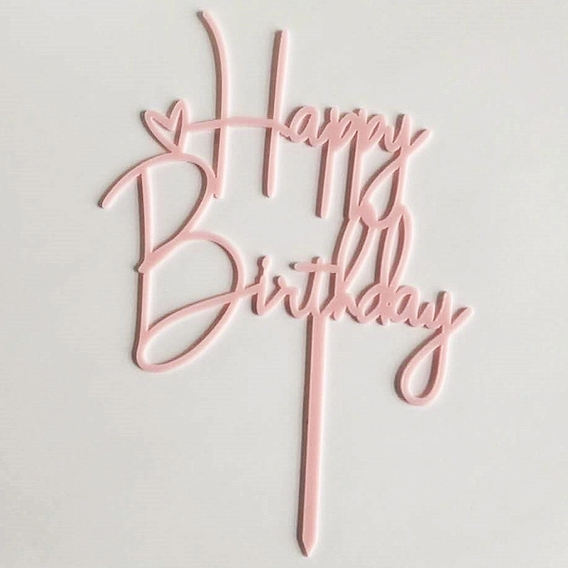 10 Pieces Letter Arylic Birthday Cake Decorating Supplies