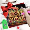 6pcs Diamond Painting Love You Greeting Cards Congratulations Cards & Gifts