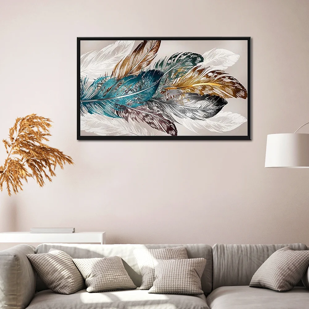 Diamond Painting - Full Round Drill - Feathers(80*40cm)