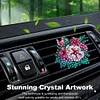 (US Local)Diamond Painting Car Aromatherapy Vent Clip Bling Air Vent Decorations (C)