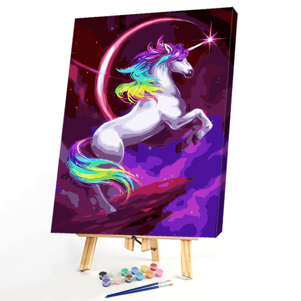 

40*50cm - Paint By Numbers - Galloping Horse, 501 Original