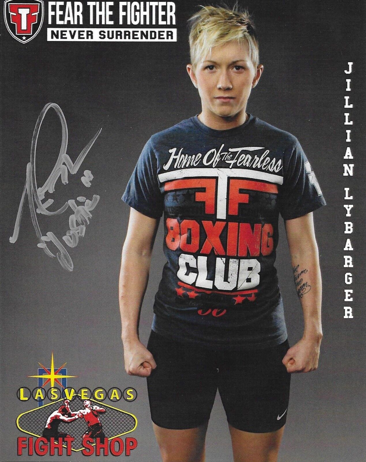 Jillian Lybarger Signed 5x6.25 Photo Poster painting UFC KOTC MMA Fight Promo Picture Autograph