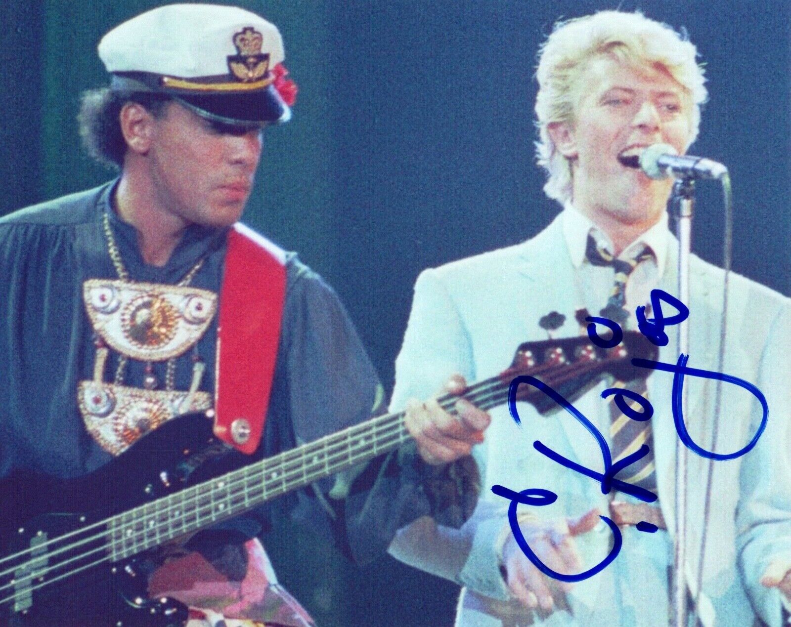 Carmine Rojas Signed Autographed 8x10 Photo Poster painting David Bowie Bassist COA