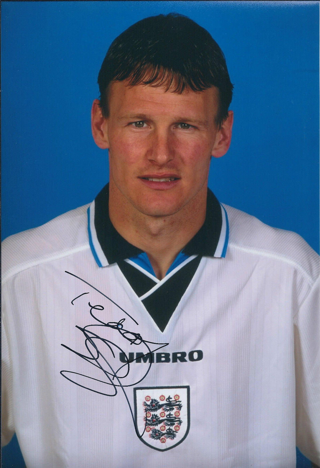 Teddy SHERINGHAM Signed Autograph 12x8 Photo Poster painting AFTAL COA England Striker LEGEND