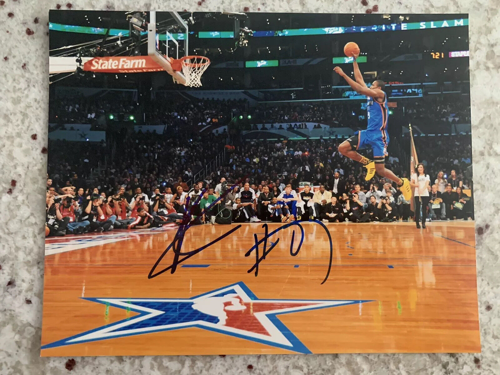 Serge Ibaka signed 8X10 Photo Poster painting Oklahoma City Thunder Toronto Raftors