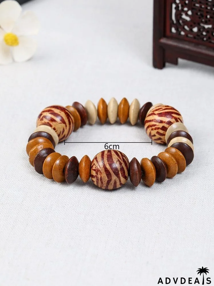 Color Block Beaded Bracelet