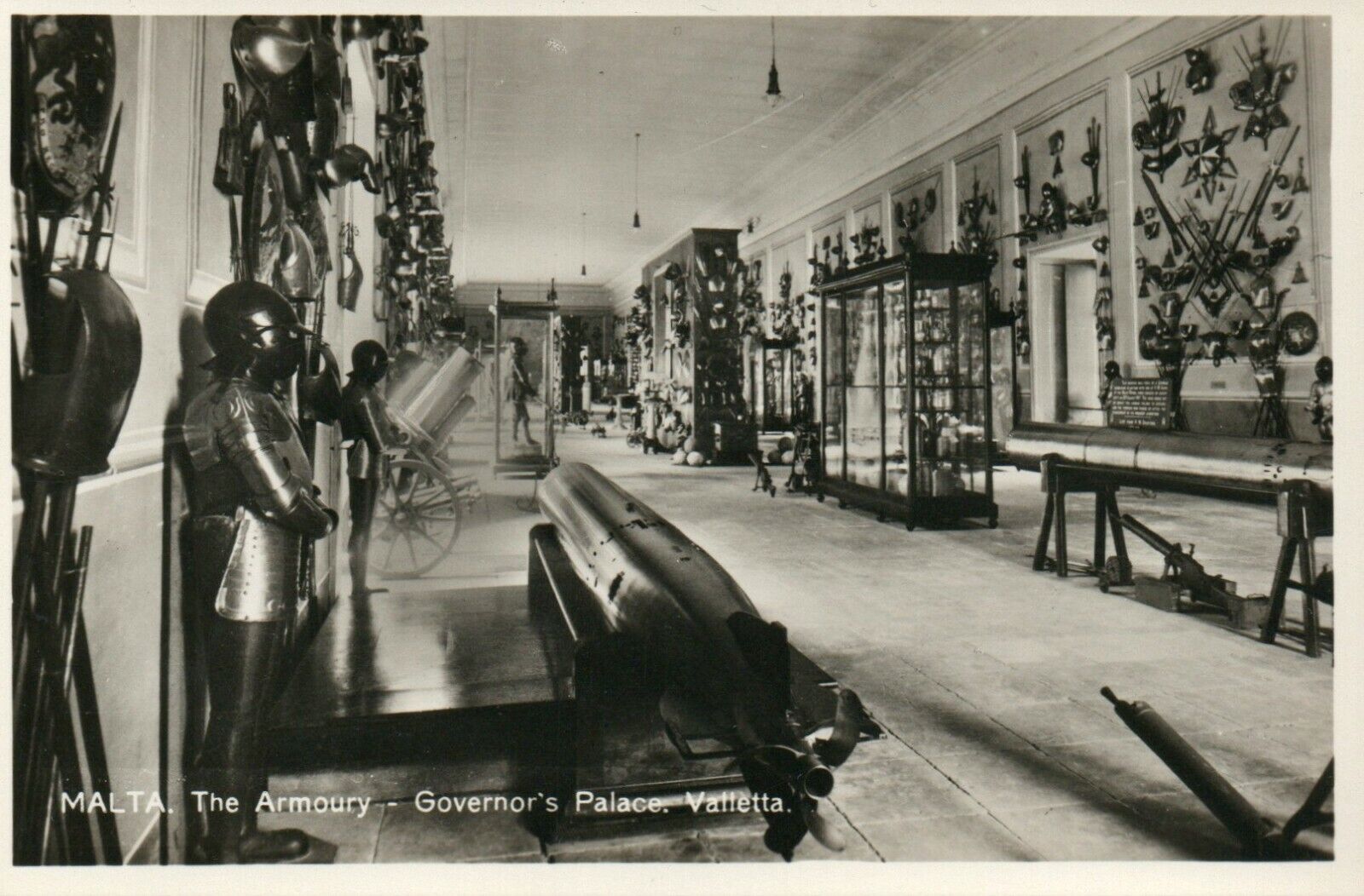 Vintage The Armory Governor's Palace Valletta Malta RPPC Real Photo Poster painting Postcard