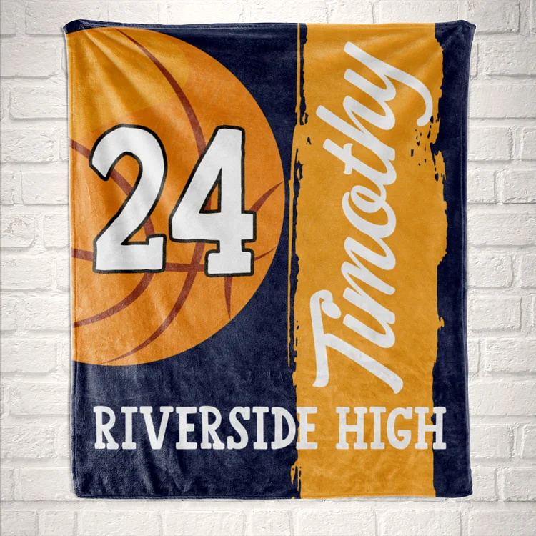 Personalized Basketball Blanket for Comfort & Unique| BKKid107